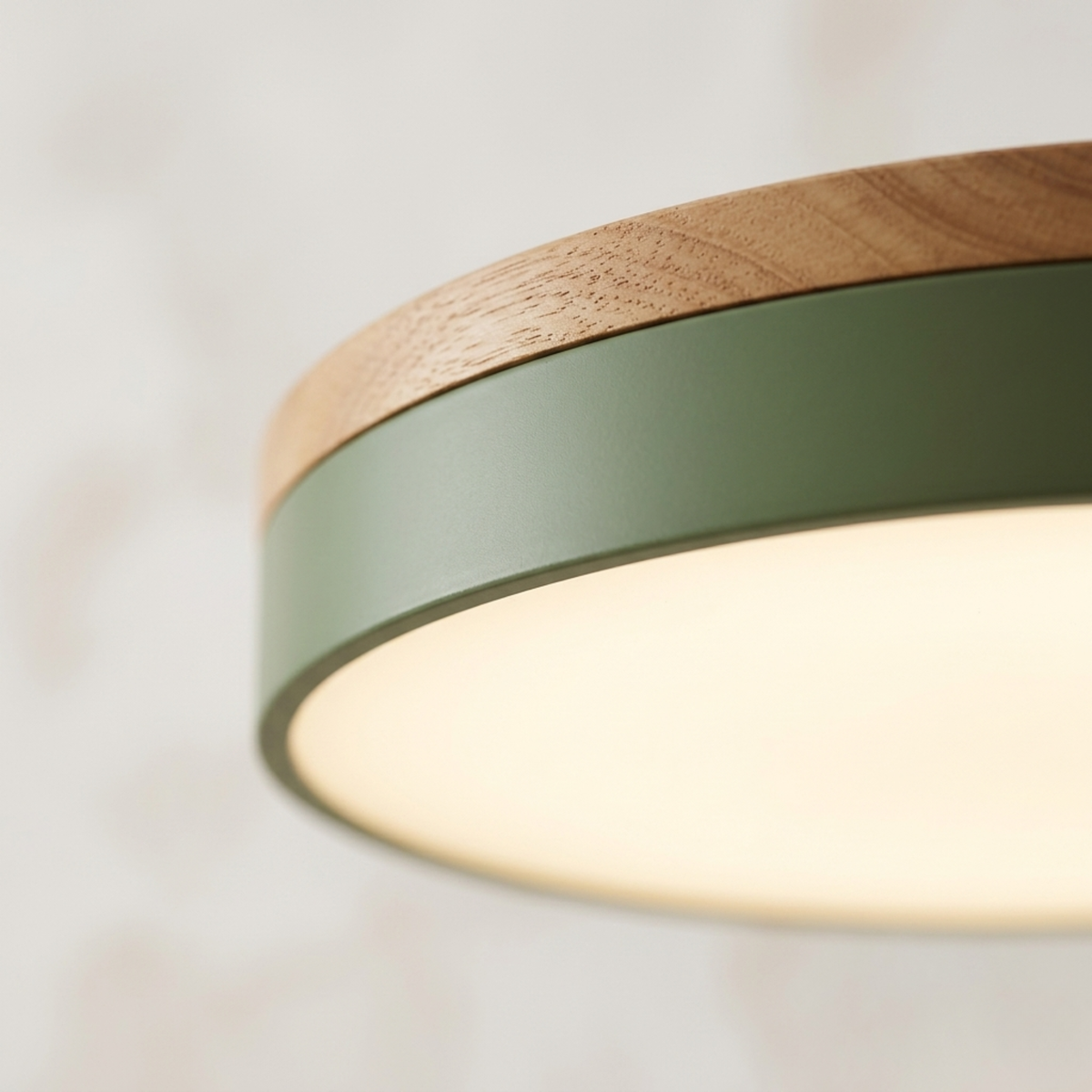 Bauhaus Disc Ceiling Light, Flat Round Flush Mount Lamp