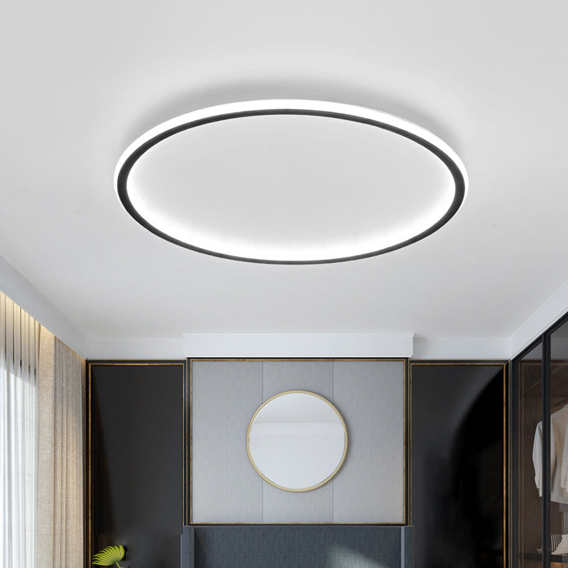 Round LED Ceiling Light, Scandinavian Dimmable Flush Mount