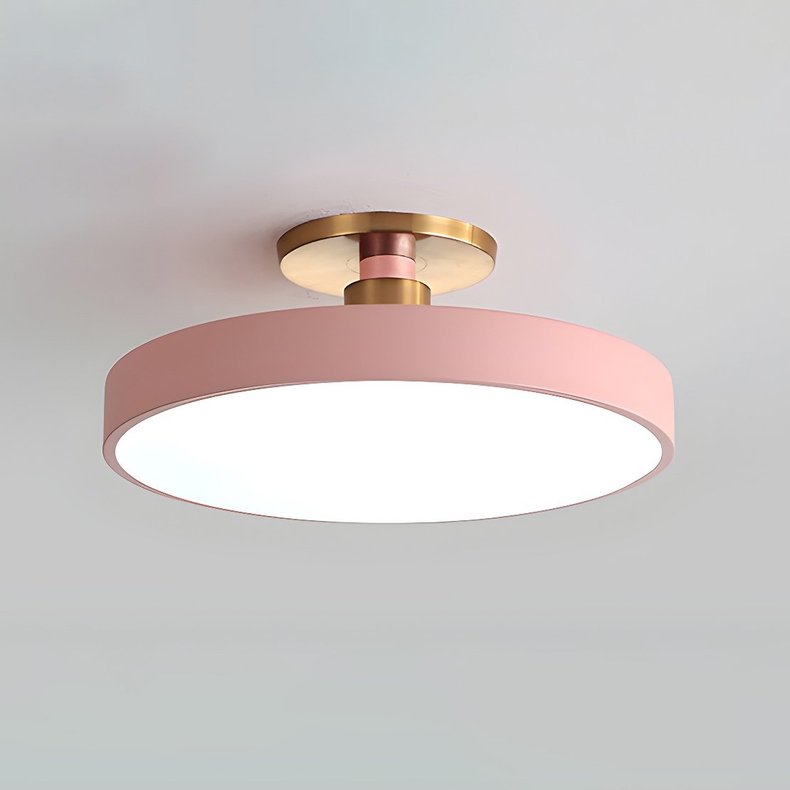 Bauhaus Flush Mount Ceiling Light, Colorful Dimmable LED