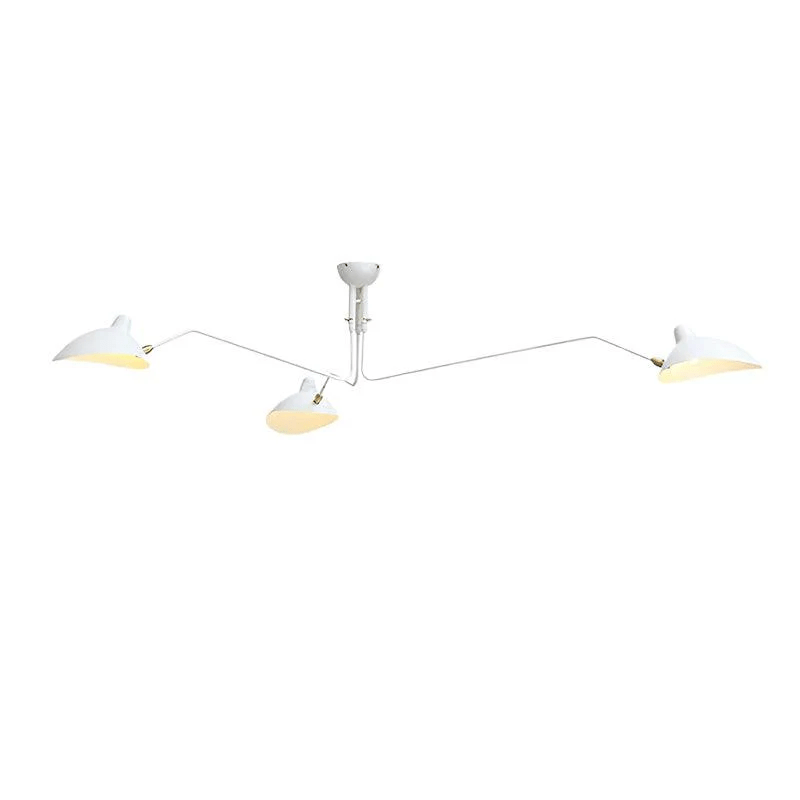 Mid Century Multi-Arm Chandelier, Linear Dining Room Light