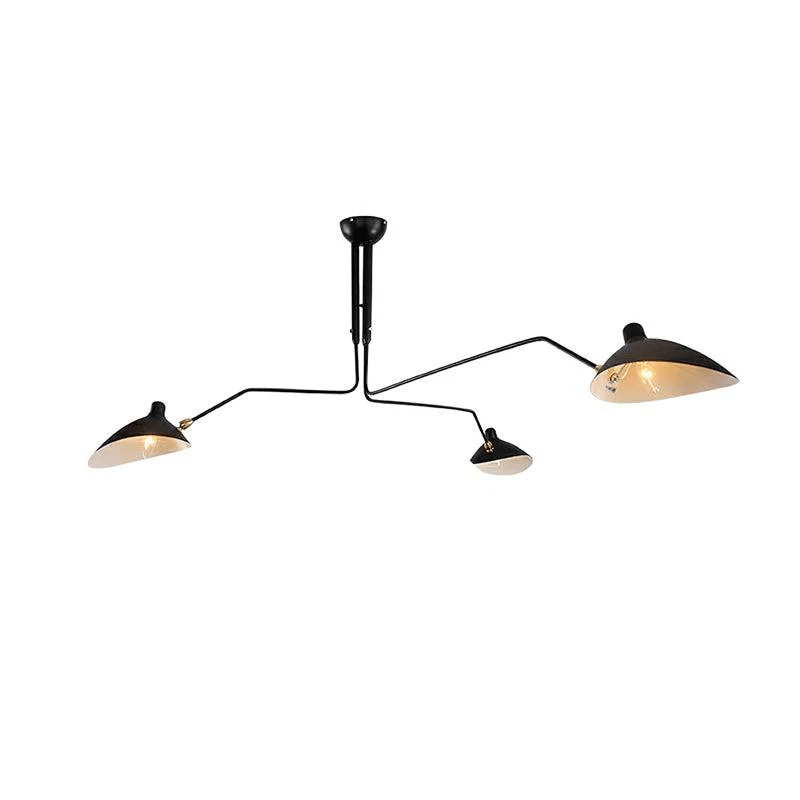 Mid Century Multi-Arm Chandelier, Linear Dining Room Light