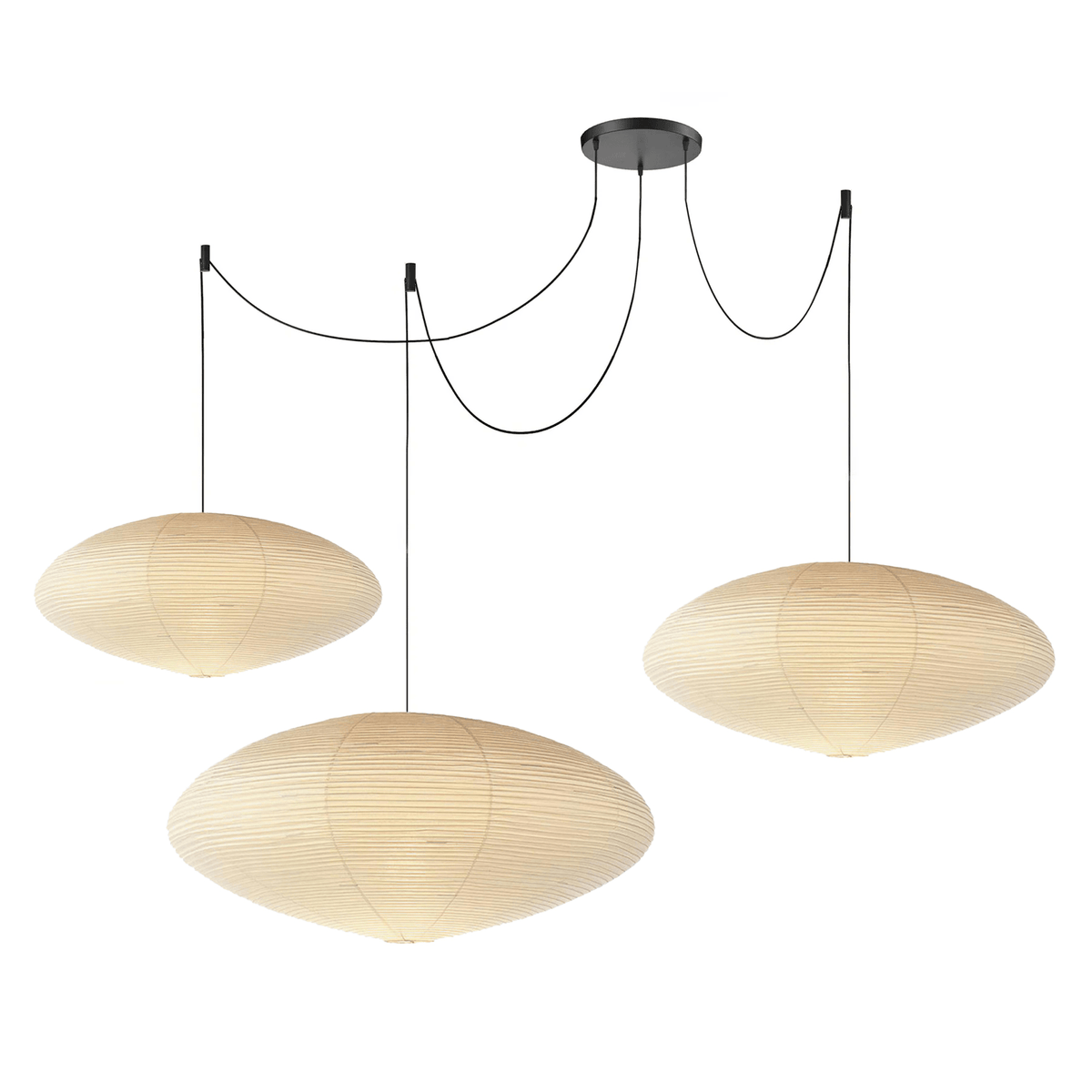 Washi Paper Lantern Pendant Light, Japandi Ceiling Lamp