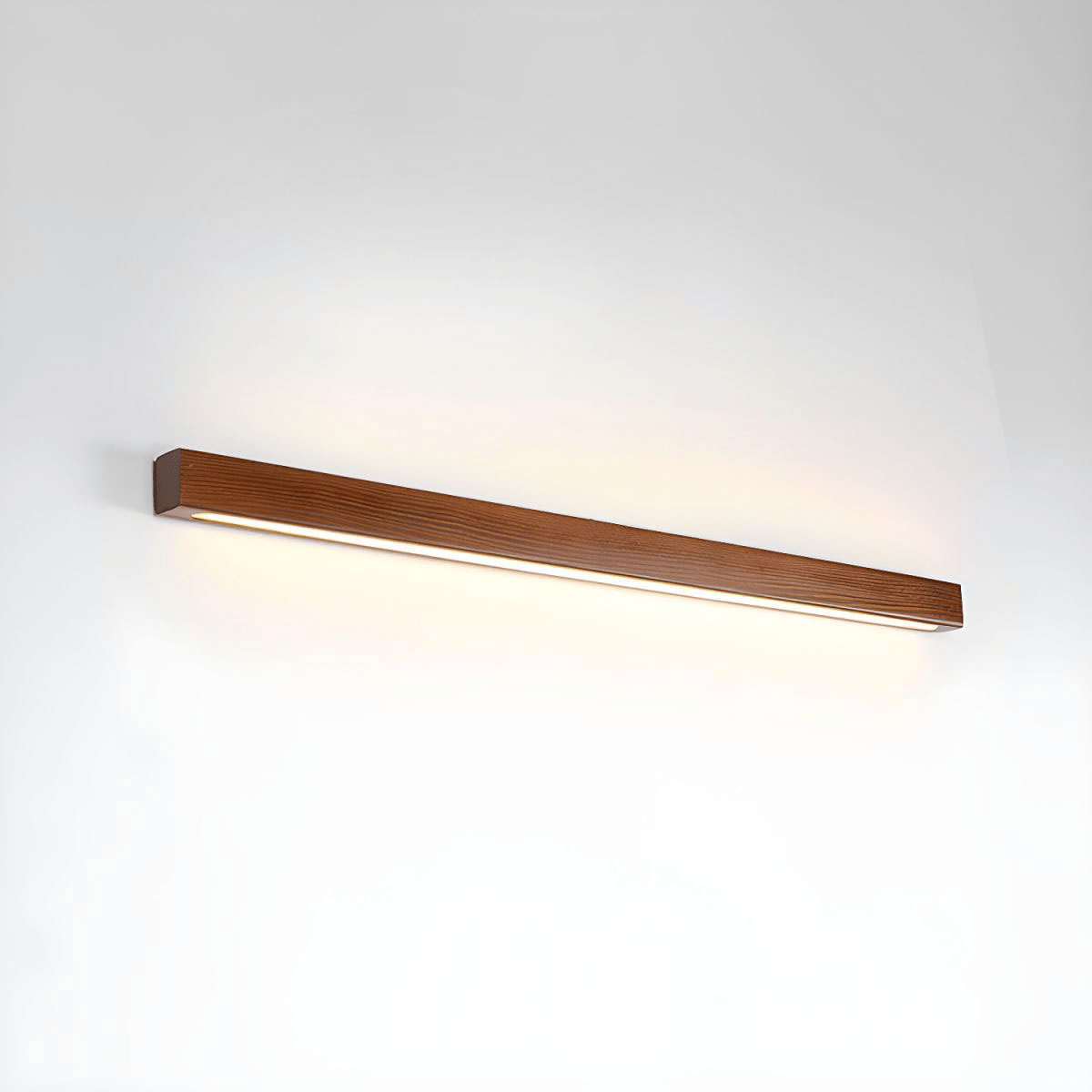 Linear Wood LED Wall Light, Dimmable Up Down Vanity Light