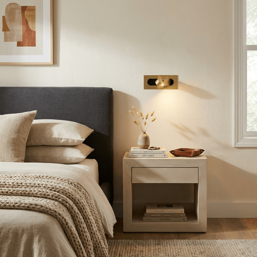 Bedside Reading Light, Pop-Out LED Wall Lamp, Hidden Switch