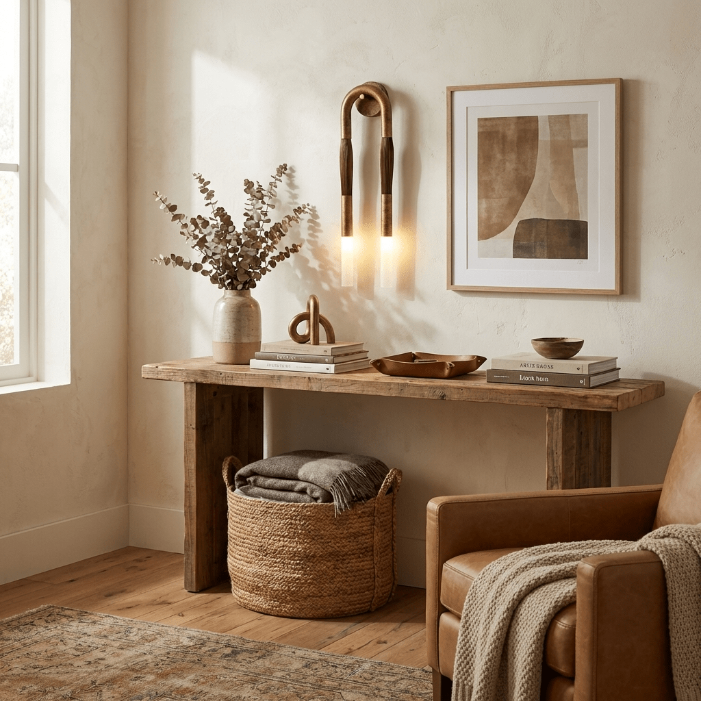 Horsehair Wall Sconce, Sculptural Faux Mane Iron Wall Light