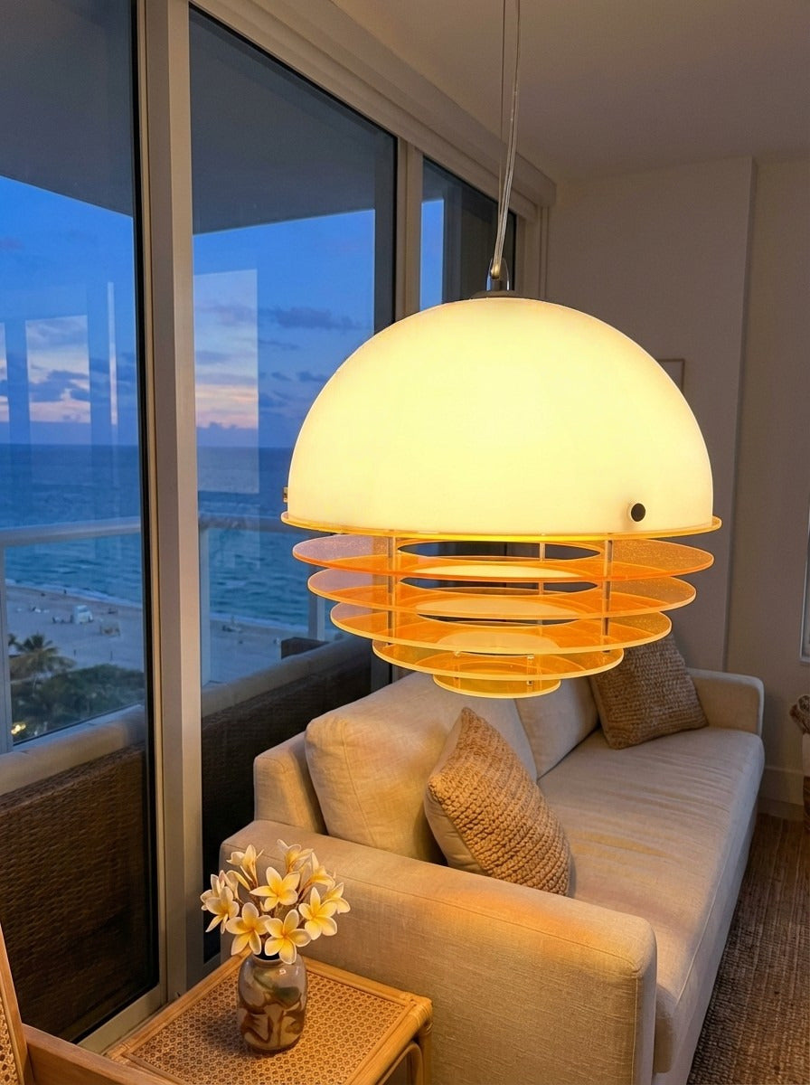 Bauhaus Globe Pendant Light, glass and acrylic Bauhaus lamp - view 2