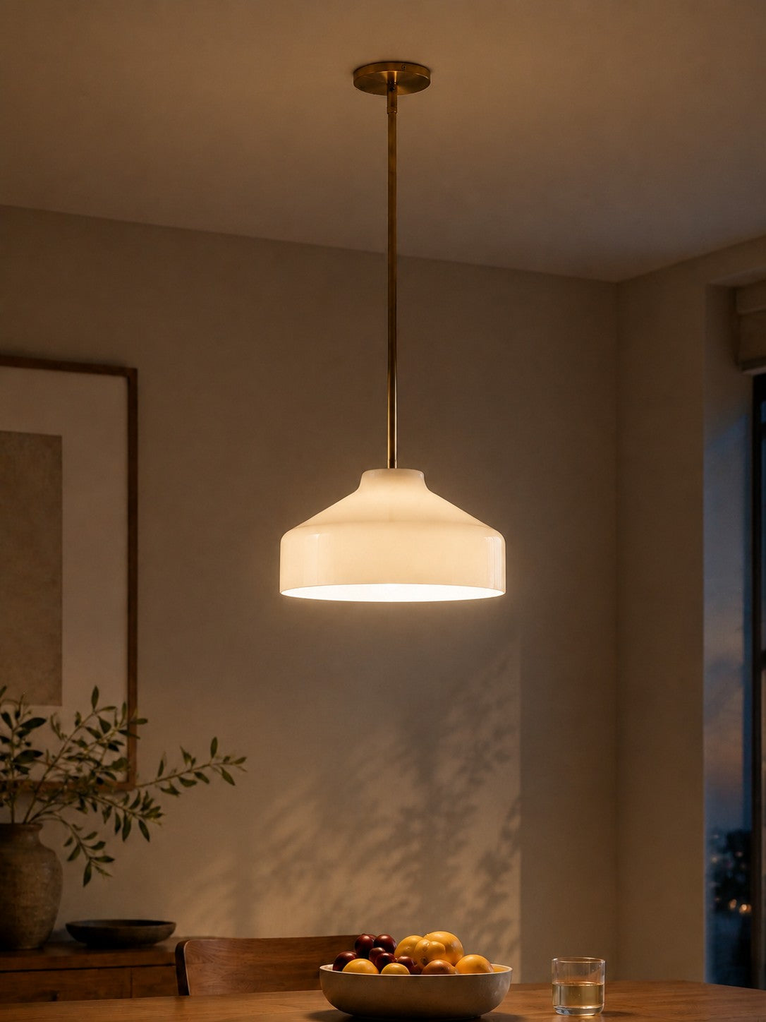 Nordic Glass & Metal Pendant Light, Kitchen Island Lamp