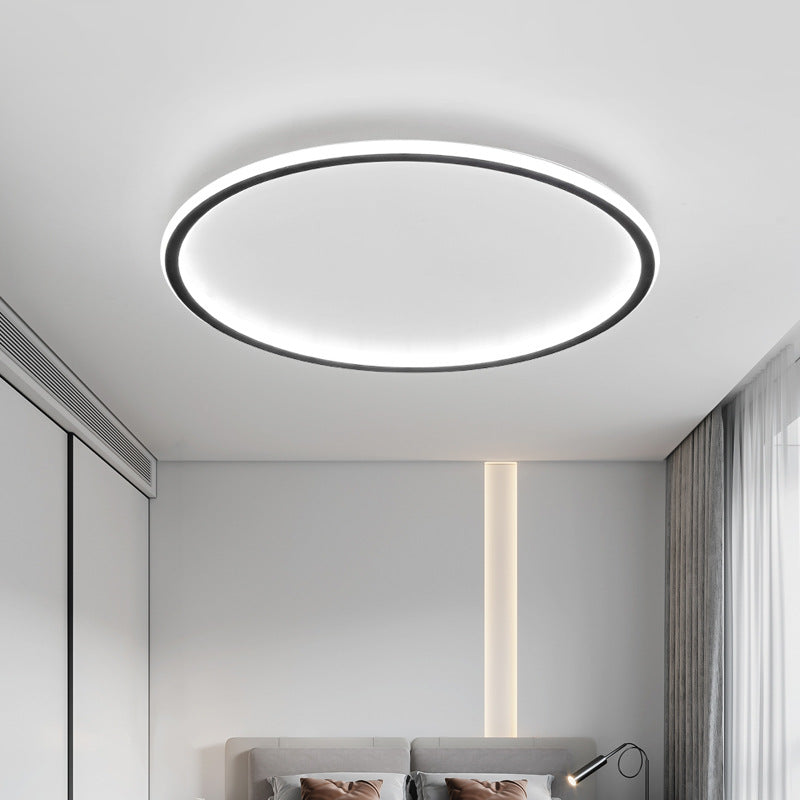 Round LED Ceiling Light, Scandinavian Dimmable Flush Mount
