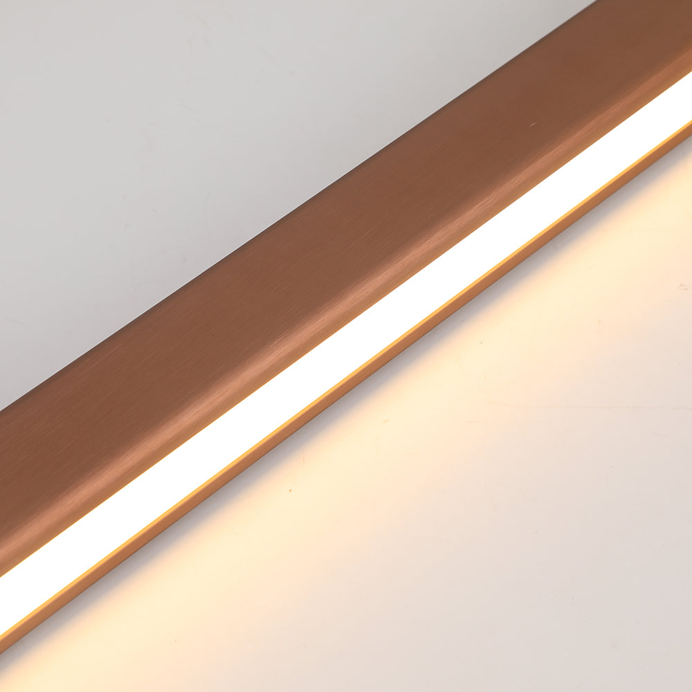 Linear LED Pendant Light, Black or Brown Dining Table Lamp