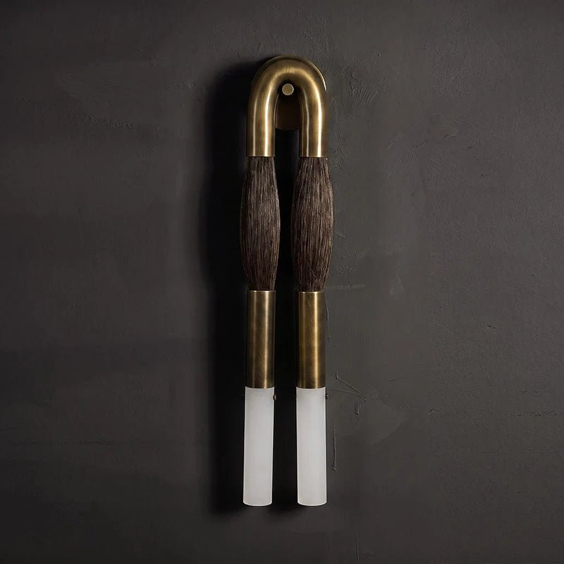 Horsehair Wall Sconce, Sculptural Faux Mane Iron Wall Light