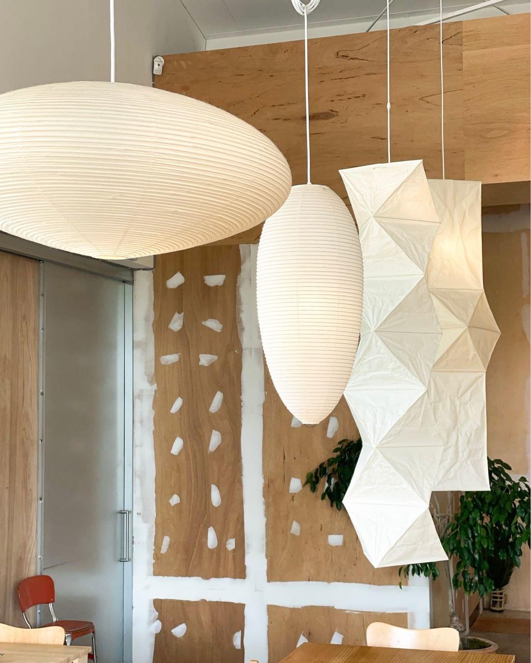 Washi Paper Lantern Pendant Light, Japandi Ceiling Lamp