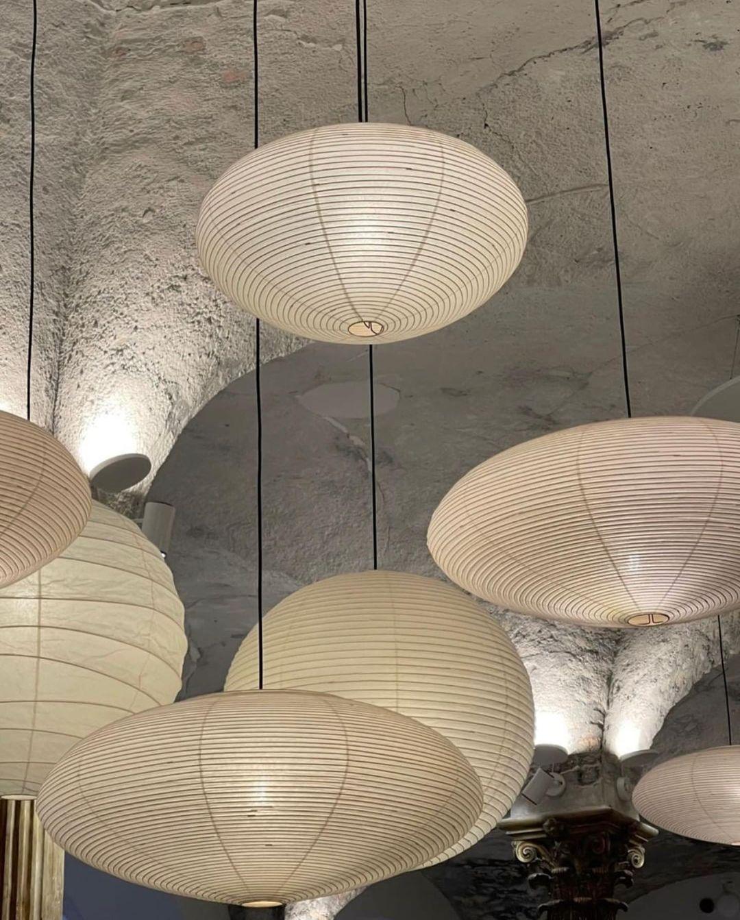 Washi Paper Lantern Pendant Light, Japandi Ceiling Lamp