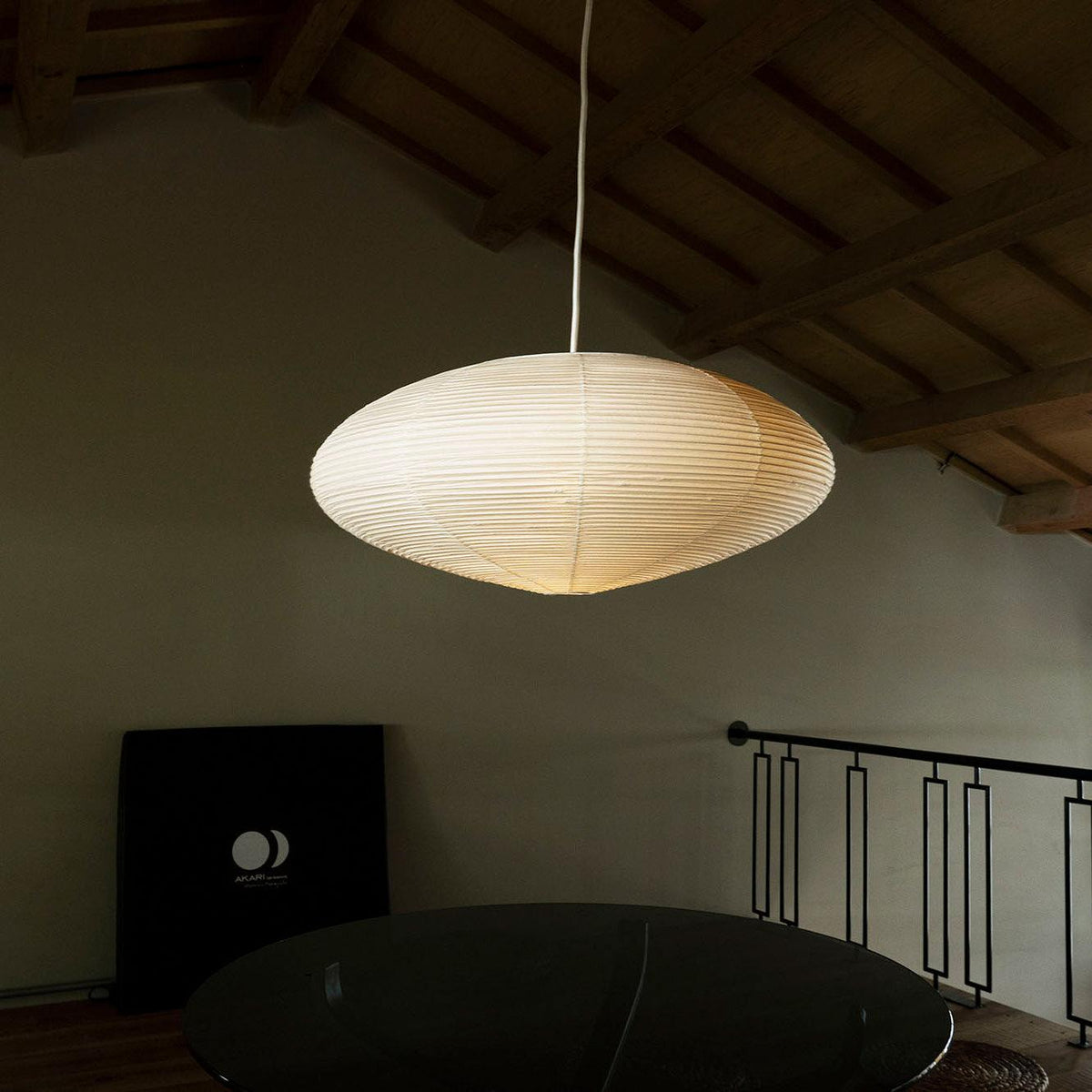 Washi Paper Lantern Pendant Light, Japandi Ceiling Lamp