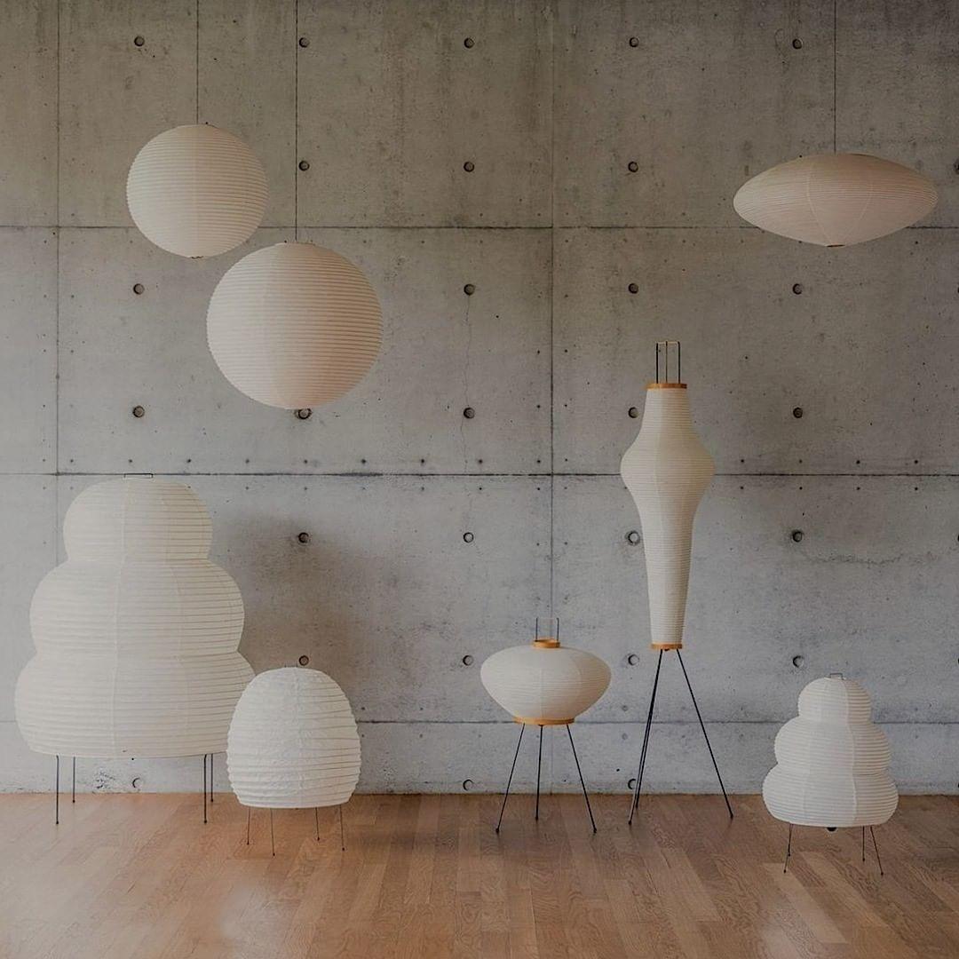 Washi Paper Lantern Pendant Light, Japandi Ceiling Lamp