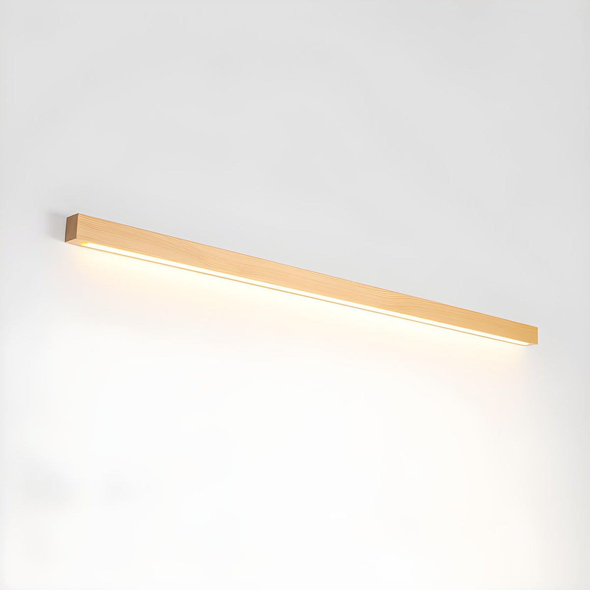 Linear Wood LED Wall Light, Dimmable Up Down Vanity Light