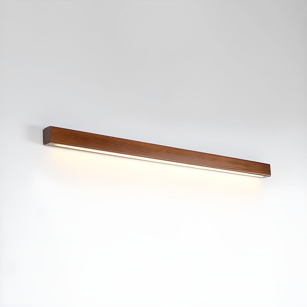 Linear Wood LED Wall Light, Dimmable Up Down Vanity Light