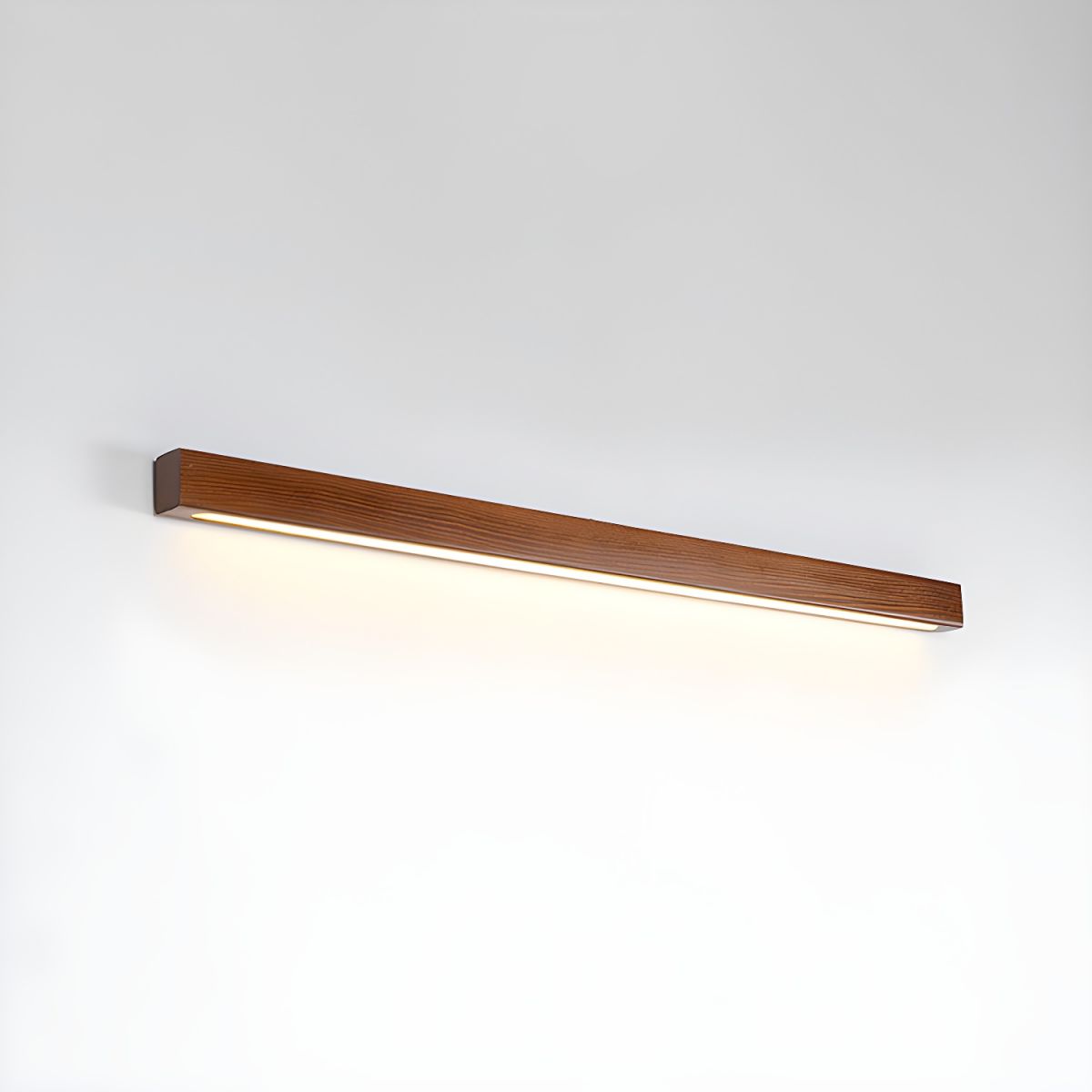 Linear Wood LED Wall Light, Dimmable Up Down Vanity Light