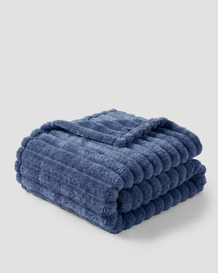 Soft Fleece Bed Blanket, Throw to Cal King in 8 Colors