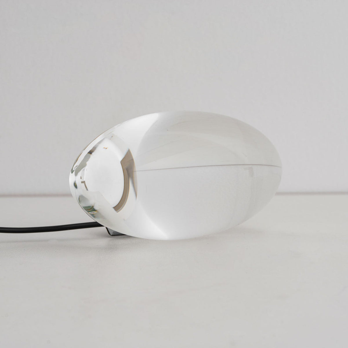 Crystal Glass Pebble Table Lamp, Sunset & Warm Night Light