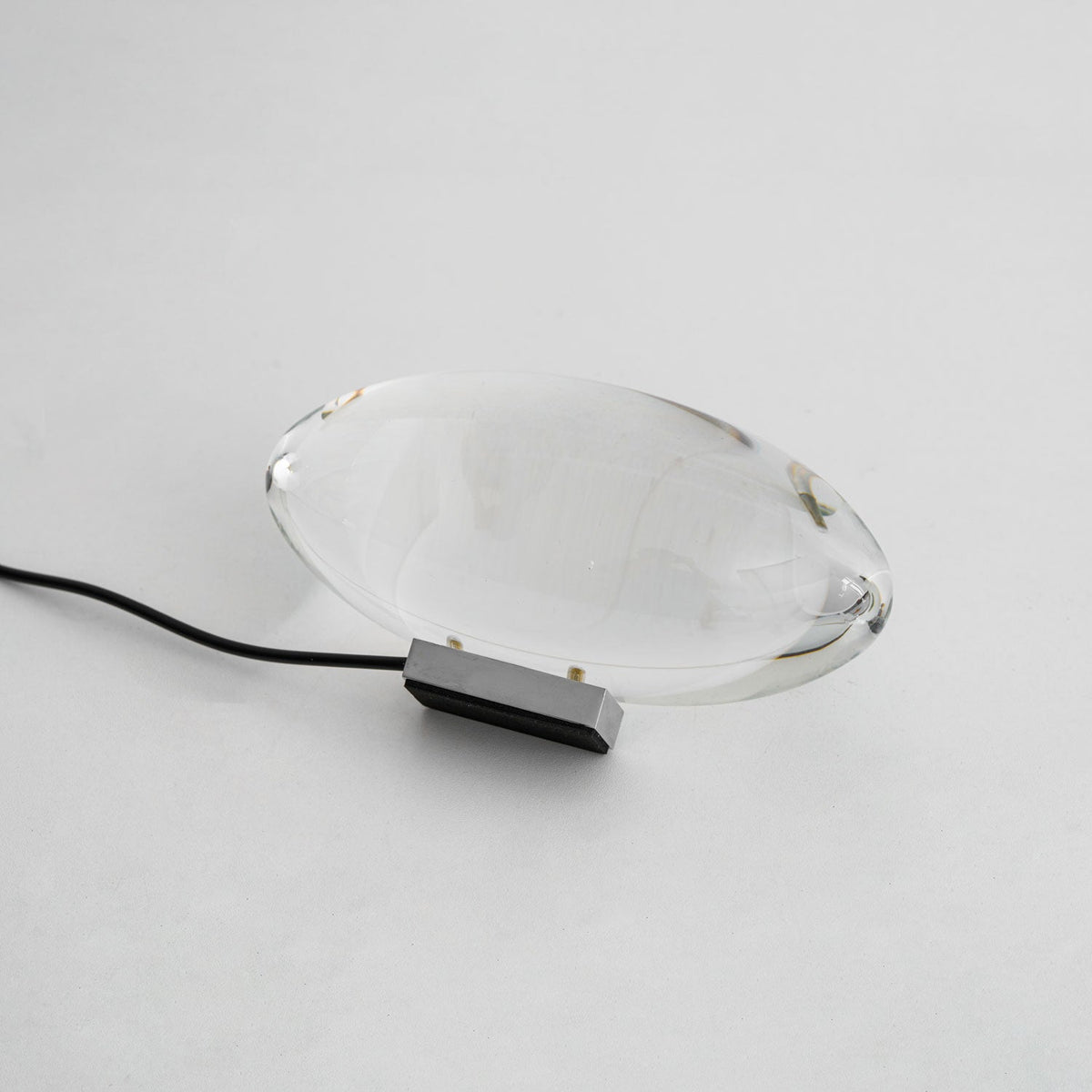 Crystal Glass Pebble Table Lamp, Sunset & Warm Night Light