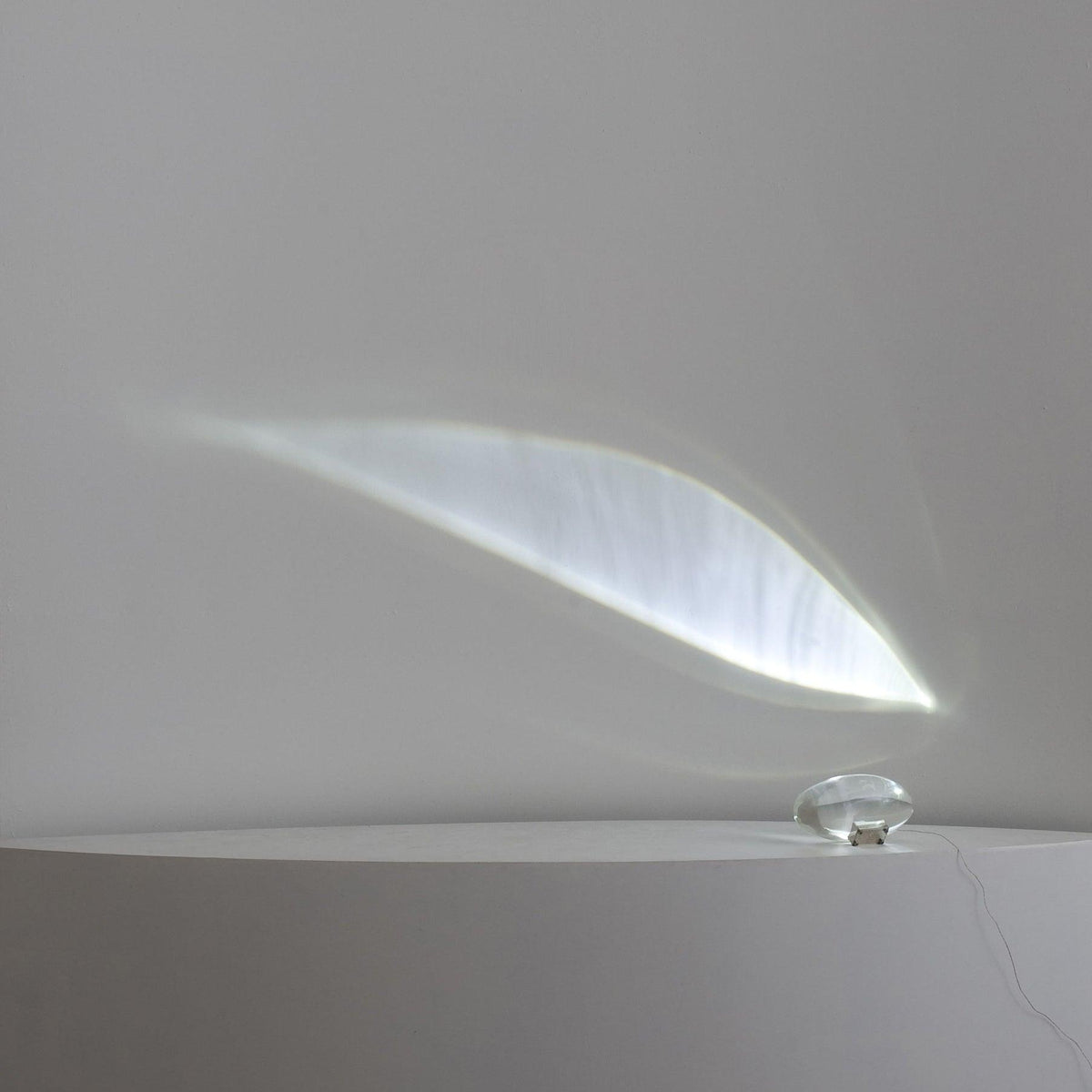 Crystal Glass Pebble Table Lamp, Sunset & Warm Night Light