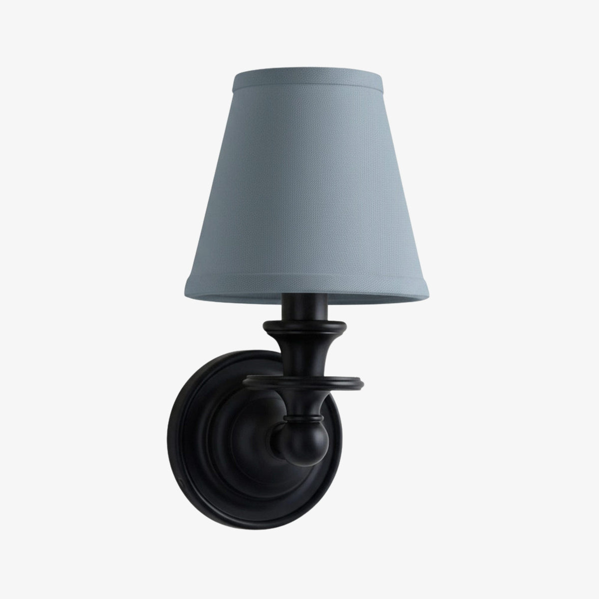 Linen Drum Shade Wall Sconce, Farmhouse Bedroom Wall Lamp