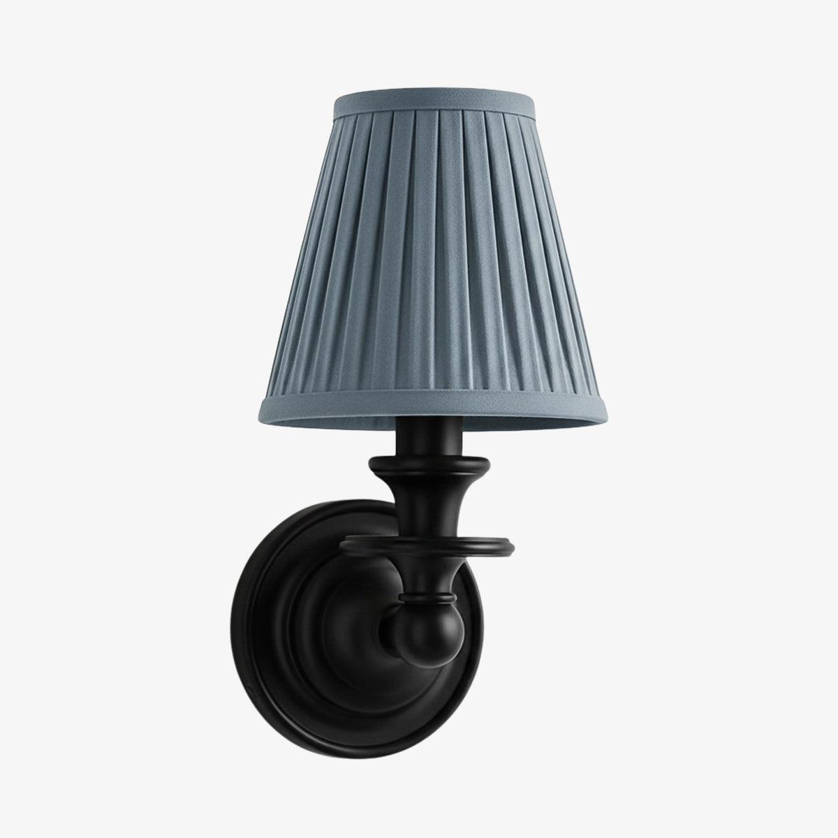 Linen Drum Shade Wall Sconce, Farmhouse Bedroom Wall Lamp