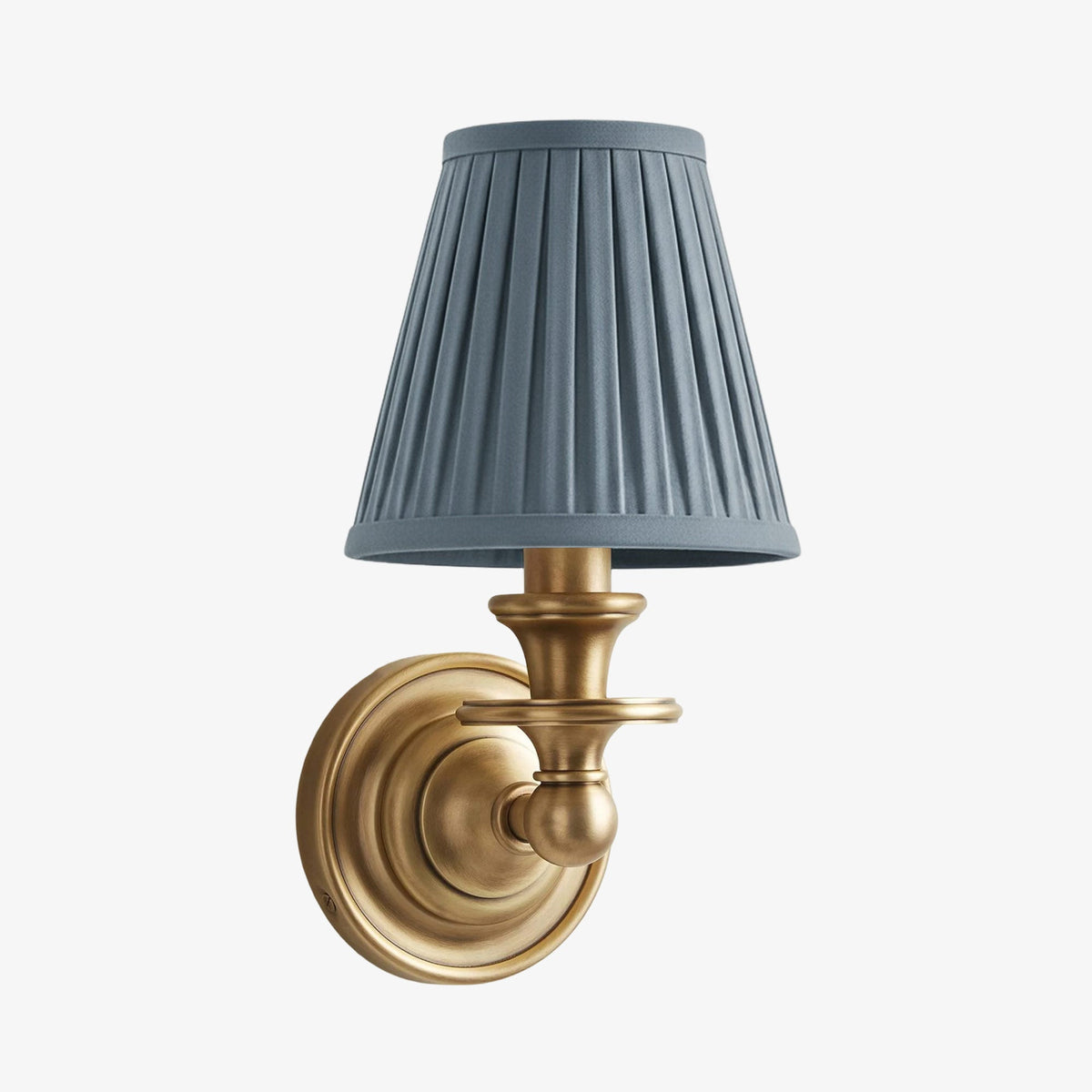 Linen Drum Shade Wall Sconce, Farmhouse Bedroom Wall Lamp
