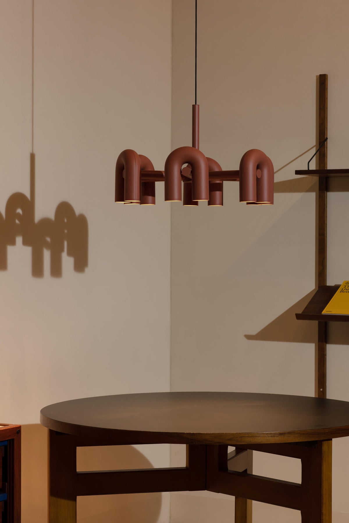 Bauhaus LED Chandelier, Colorful Modular U-Shape Heads