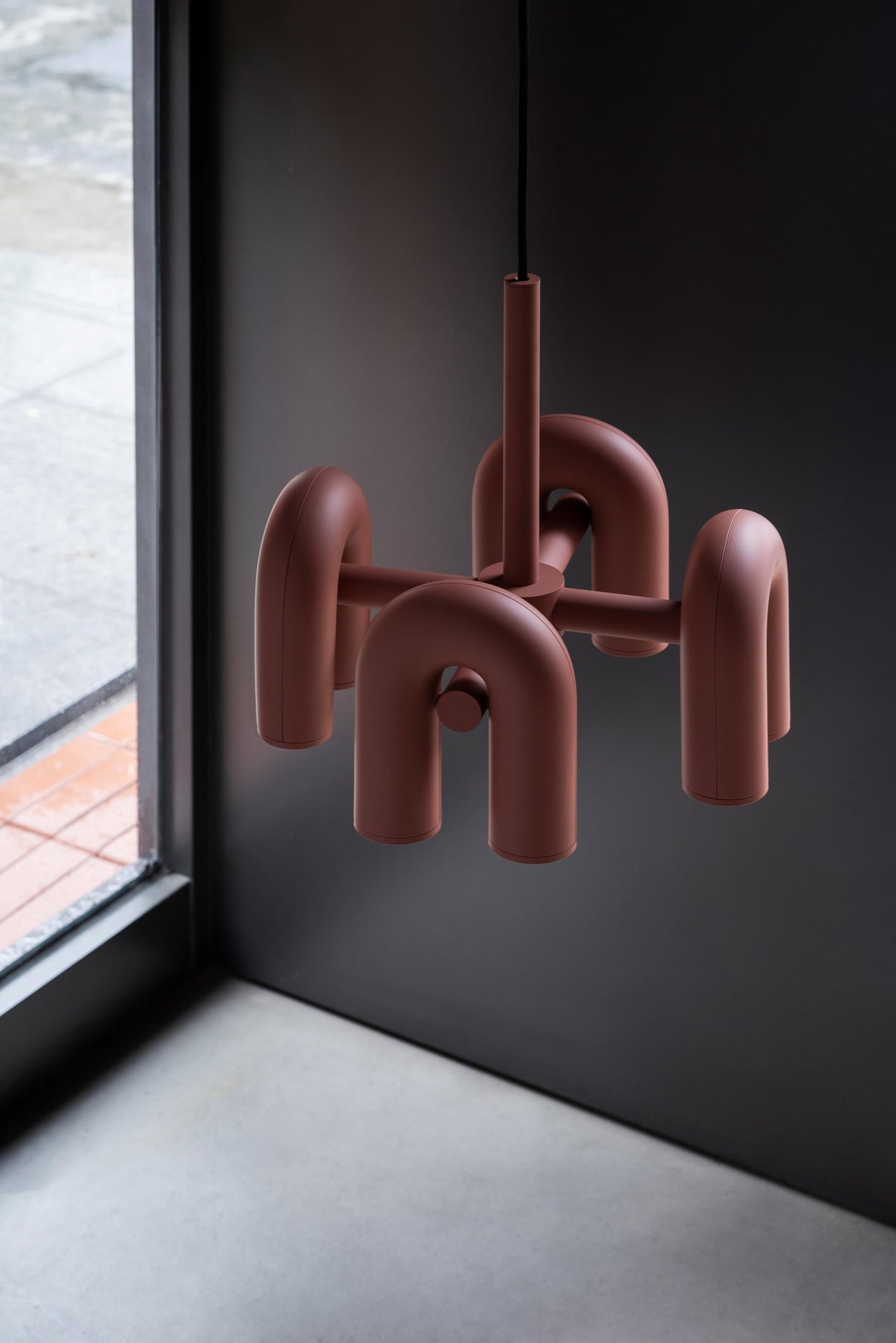 Bauhaus LED Chandelier, Colorful Modular U-Shape Heads