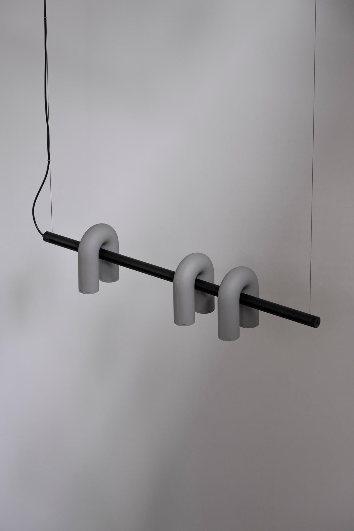 Bauhaus LED Chandelier, Colorful Modular U-Shape Heads
