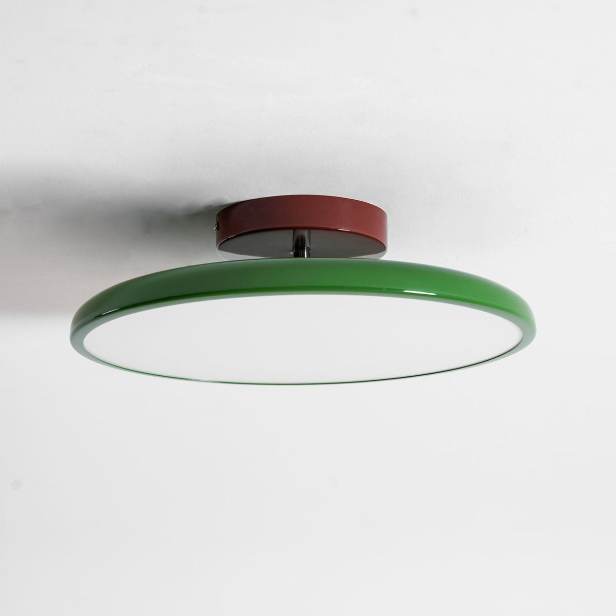 Bauhaus Swivel Arm Ceiling Light, Dimmable LED Disc Lamp