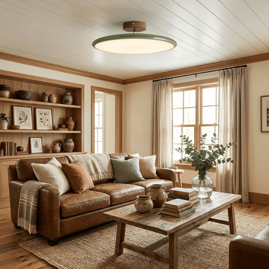 Bauhaus Swivel Arm Ceiling Light, Dimmable LED Disc Lamp