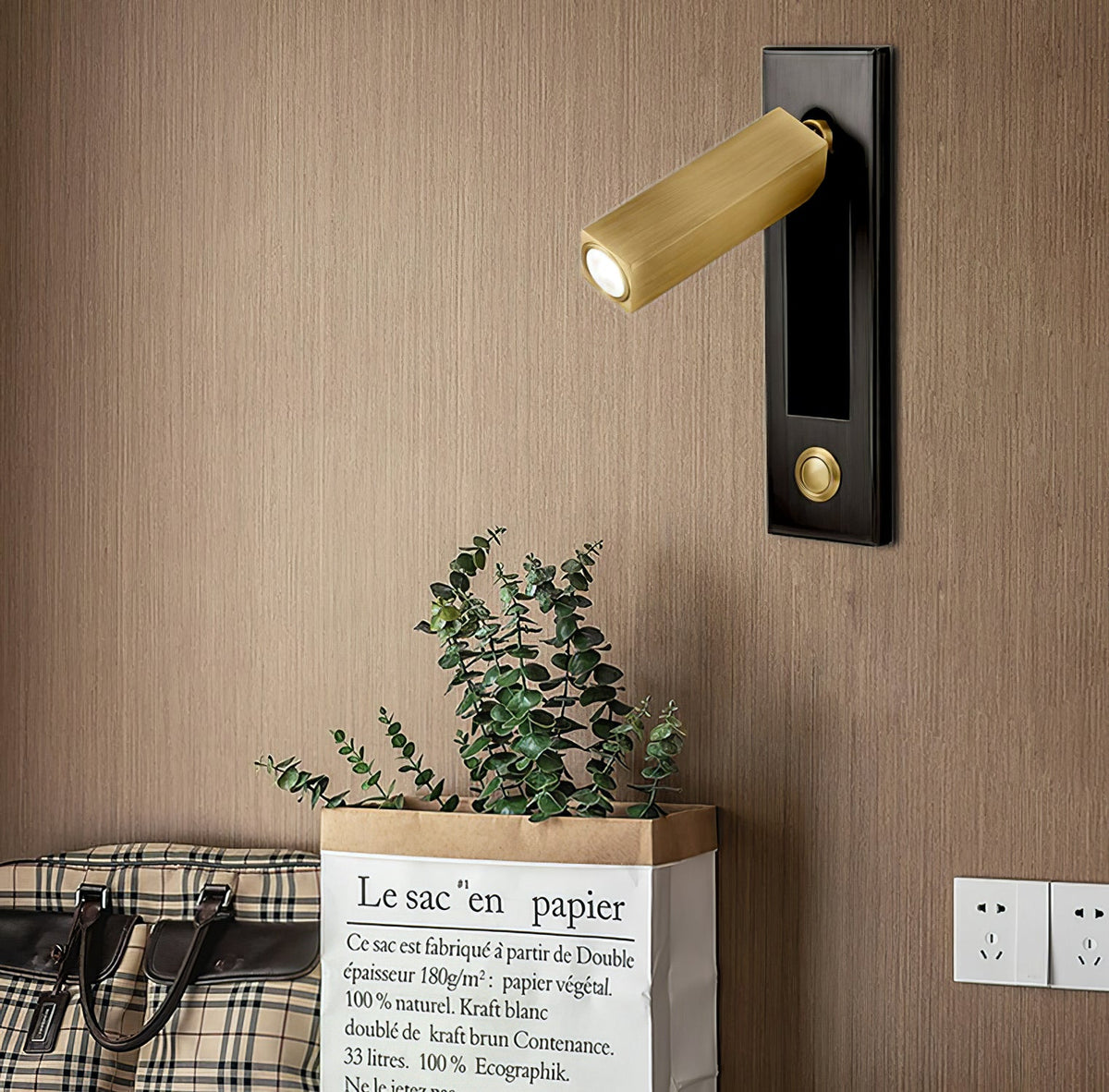 Luxury LED Reading Wall Sconce, Modern Bedside Wall Light