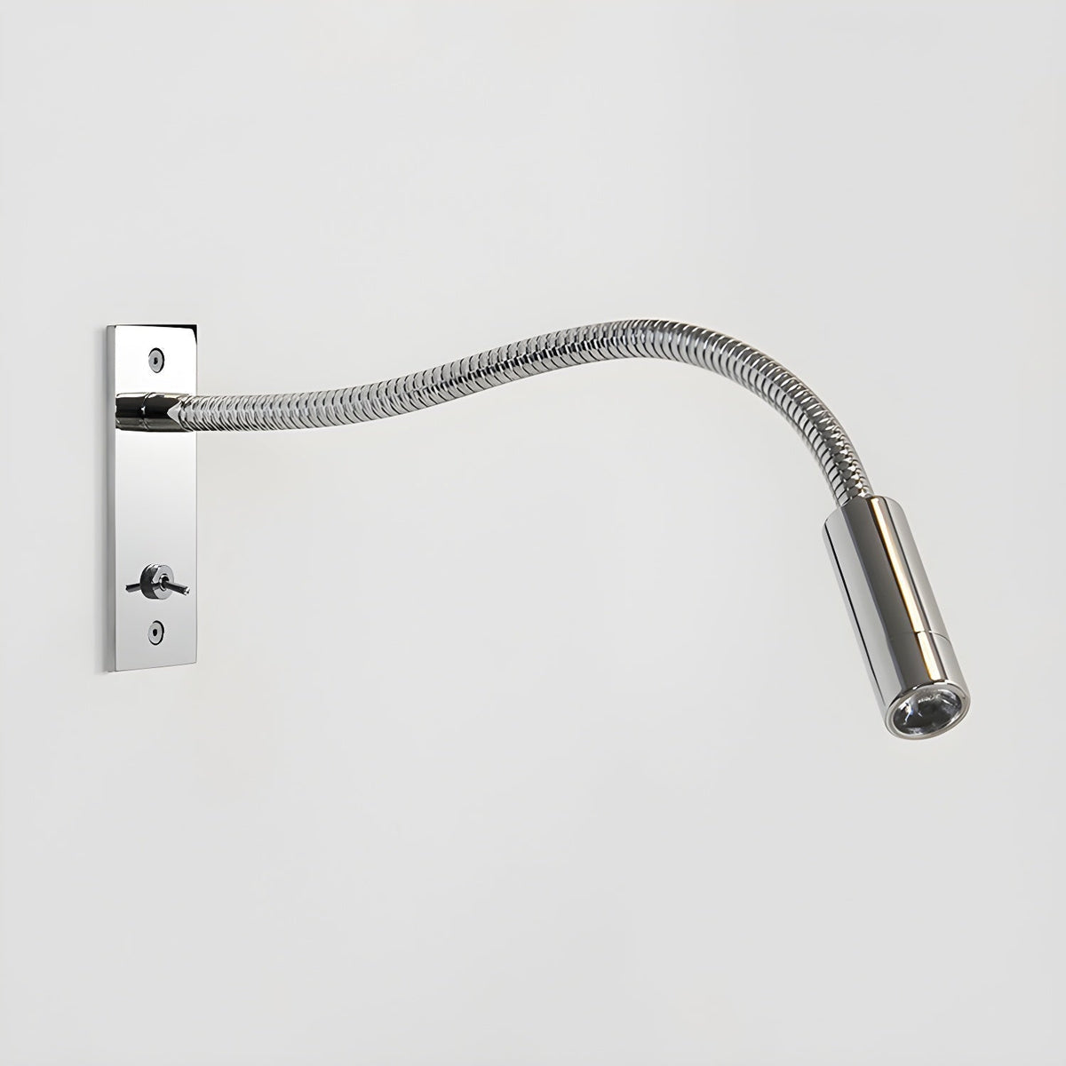 Gooseneck Wall Sconce, Adjustable LED Reading Light for Bed