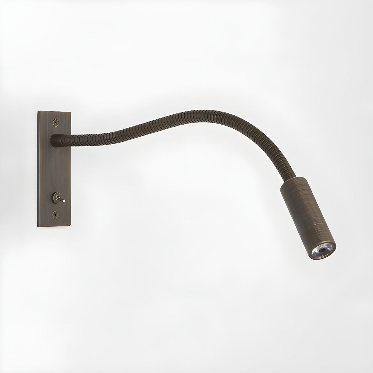 Gooseneck Wall Sconce, Adjustable LED Reading Light for Bed