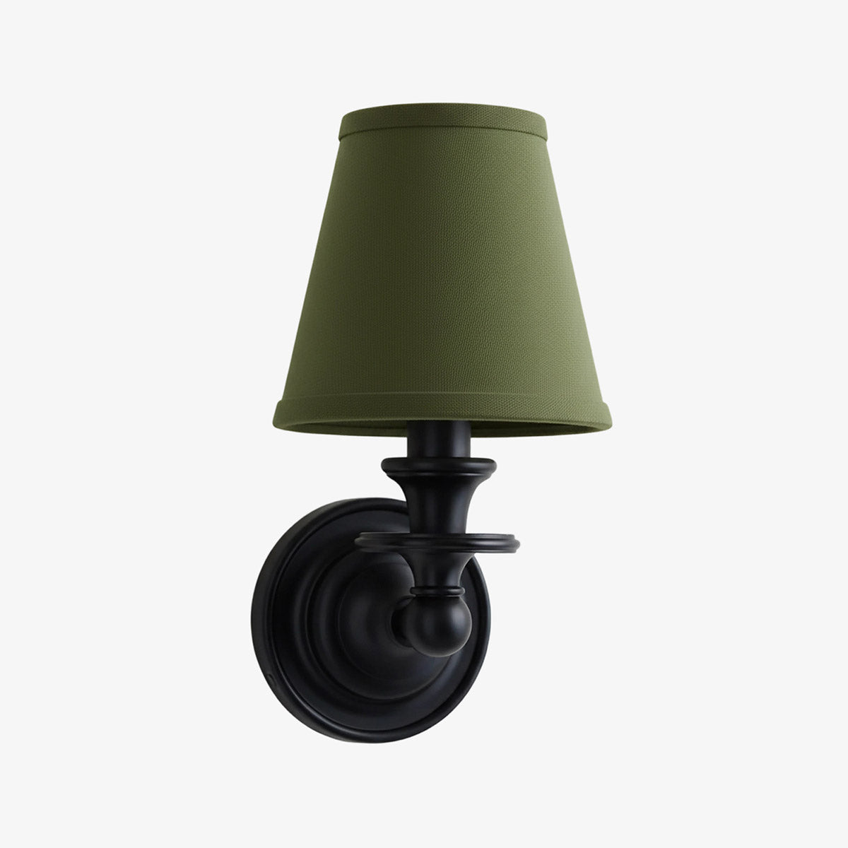 Linen Drum Shade Wall Sconce, Farmhouse Bedroom Wall Lamp