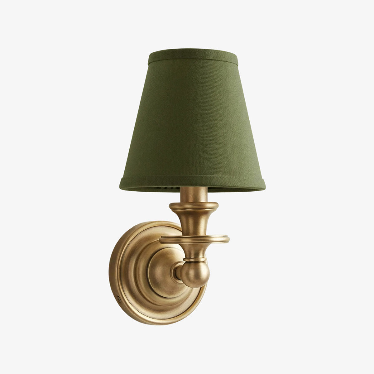 Linen Drum Shade Wall Sconce, Farmhouse Bedroom Wall Lamp