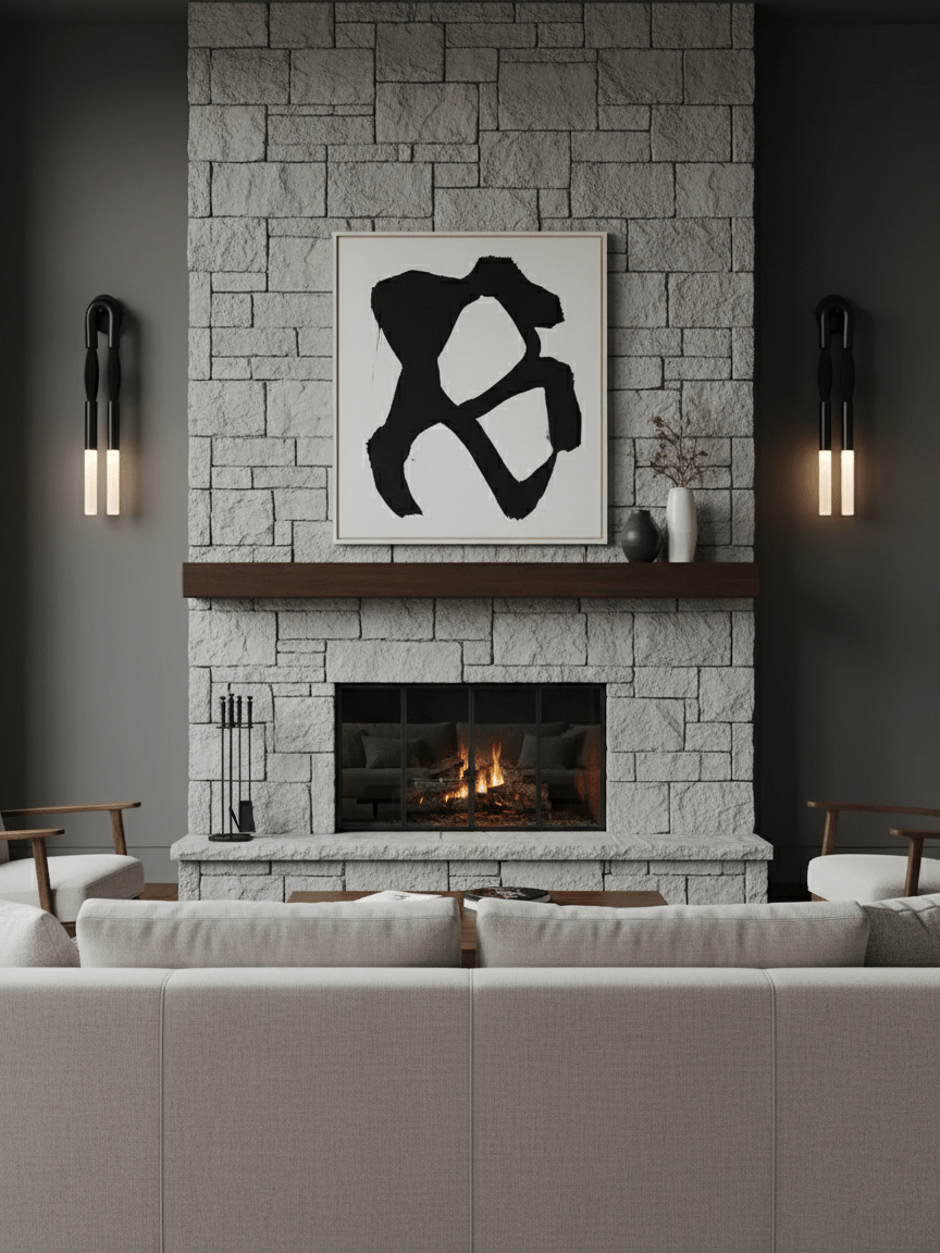 Horsehair Wall Sconce, Sculptural Faux Mane Iron Wall Light