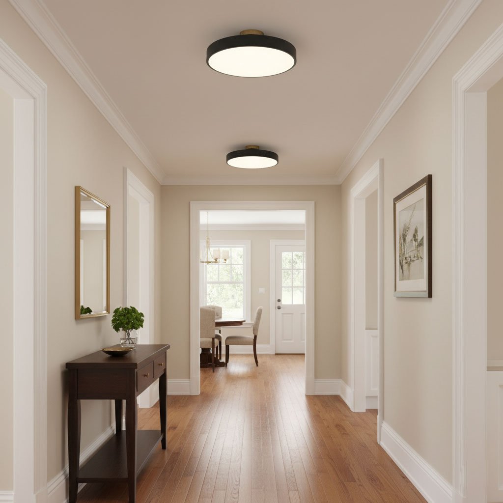 Bauhaus Flush Mount Ceiling Light, Colorful Dimmable LED