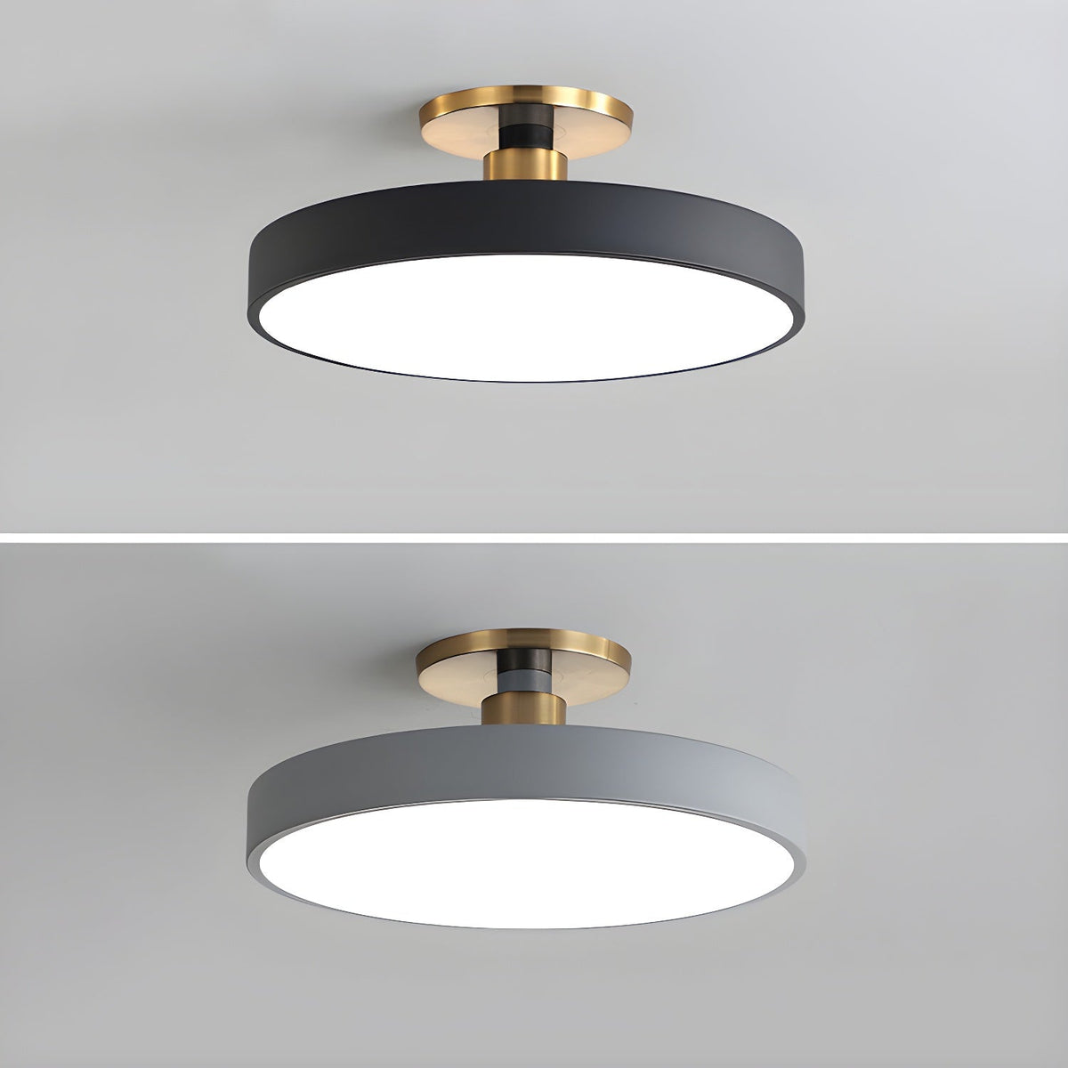 Bauhaus Flush Mount Ceiling Light, Colorful Dimmable LED