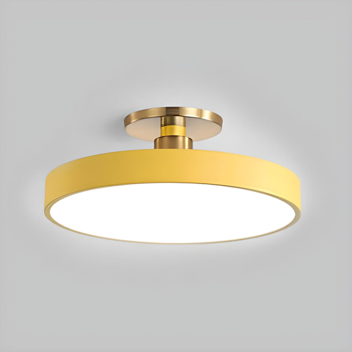 Bauhaus Flush Mount Ceiling Light, Colorful Dimmable LED