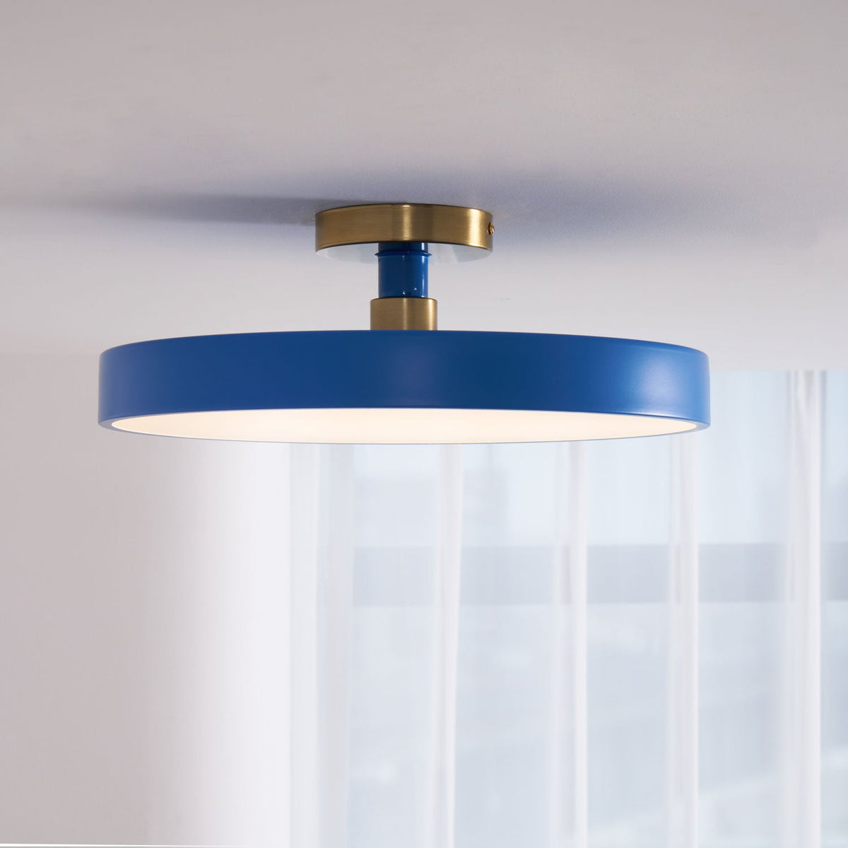 Bauhaus Flush Mount Ceiling Light, Colorful Dimmable LED