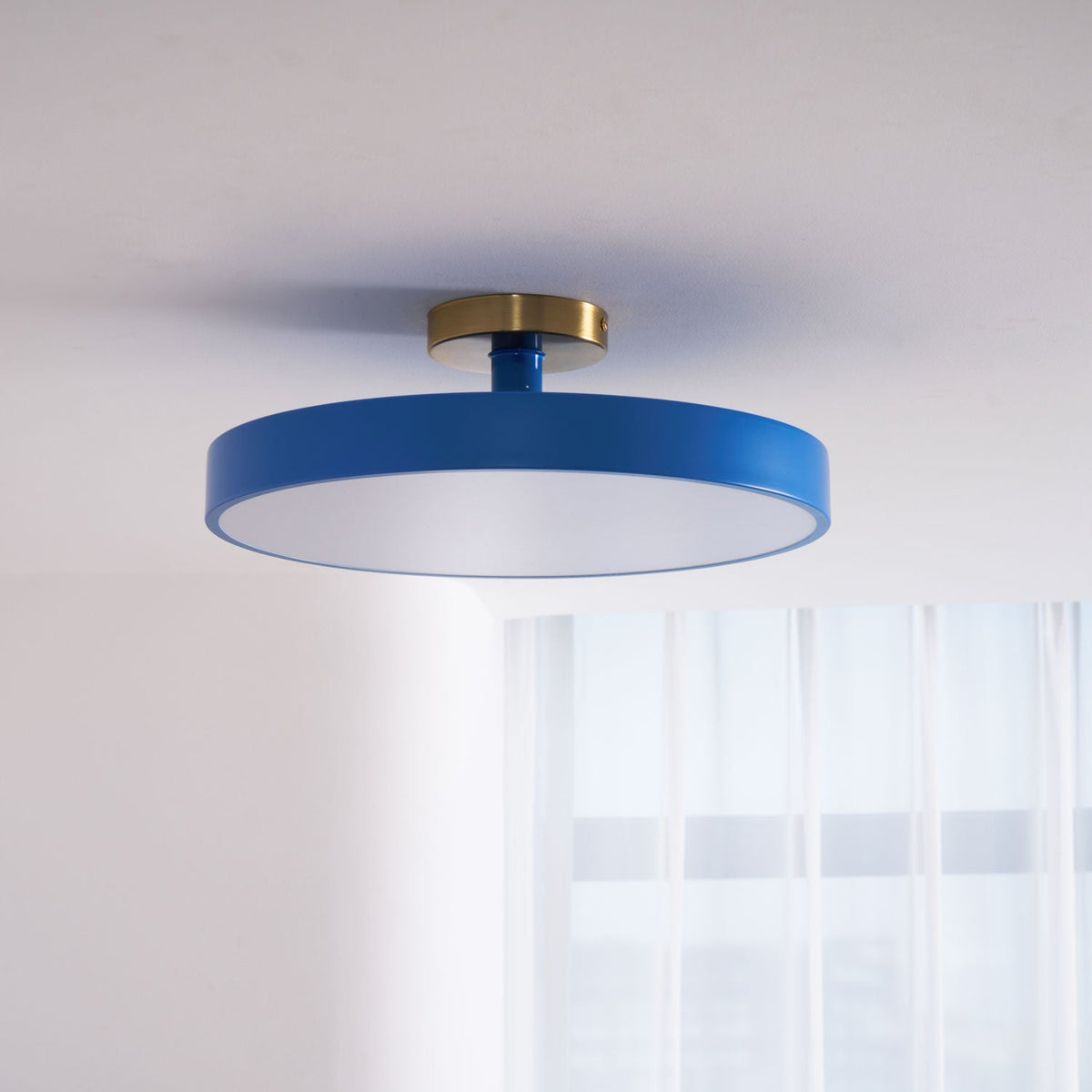 Bauhaus Flush Mount Ceiling Light, Colorful Dimmable LED