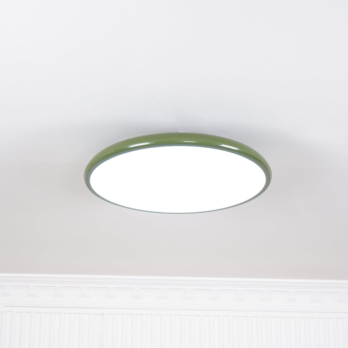 Bauhaus Swivel Arm Ceiling Light, Dimmable LED Disc Lamp