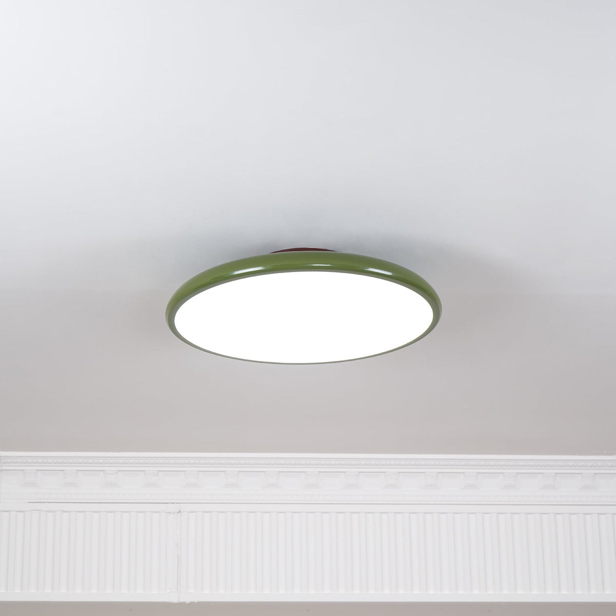 Bauhaus Swivel Arm Ceiling Light, Dimmable LED Disc Lamp