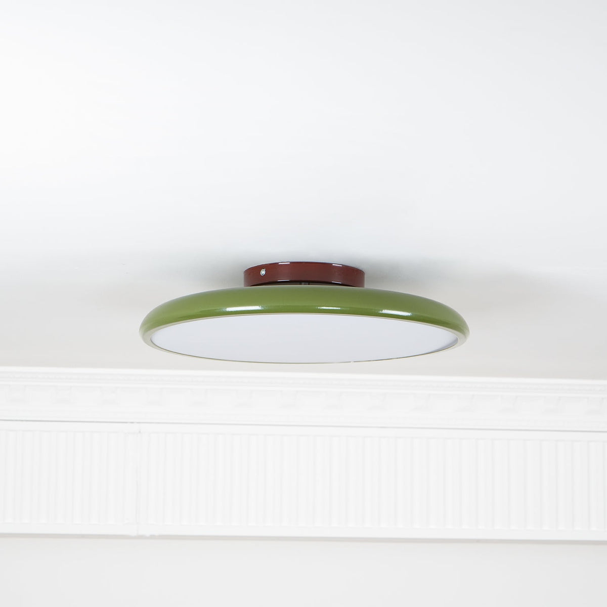 Bauhaus Swivel Arm Ceiling Light, Dimmable LED Disc Lamp