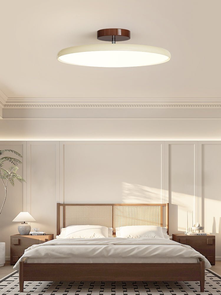 Bauhaus Swivel Arm Ceiling Light, Dimmable LED Disc Lamp