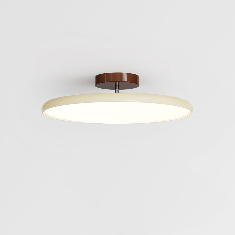 Bauhaus Swivel Arm Ceiling Light, Dimmable LED Disc Lamp