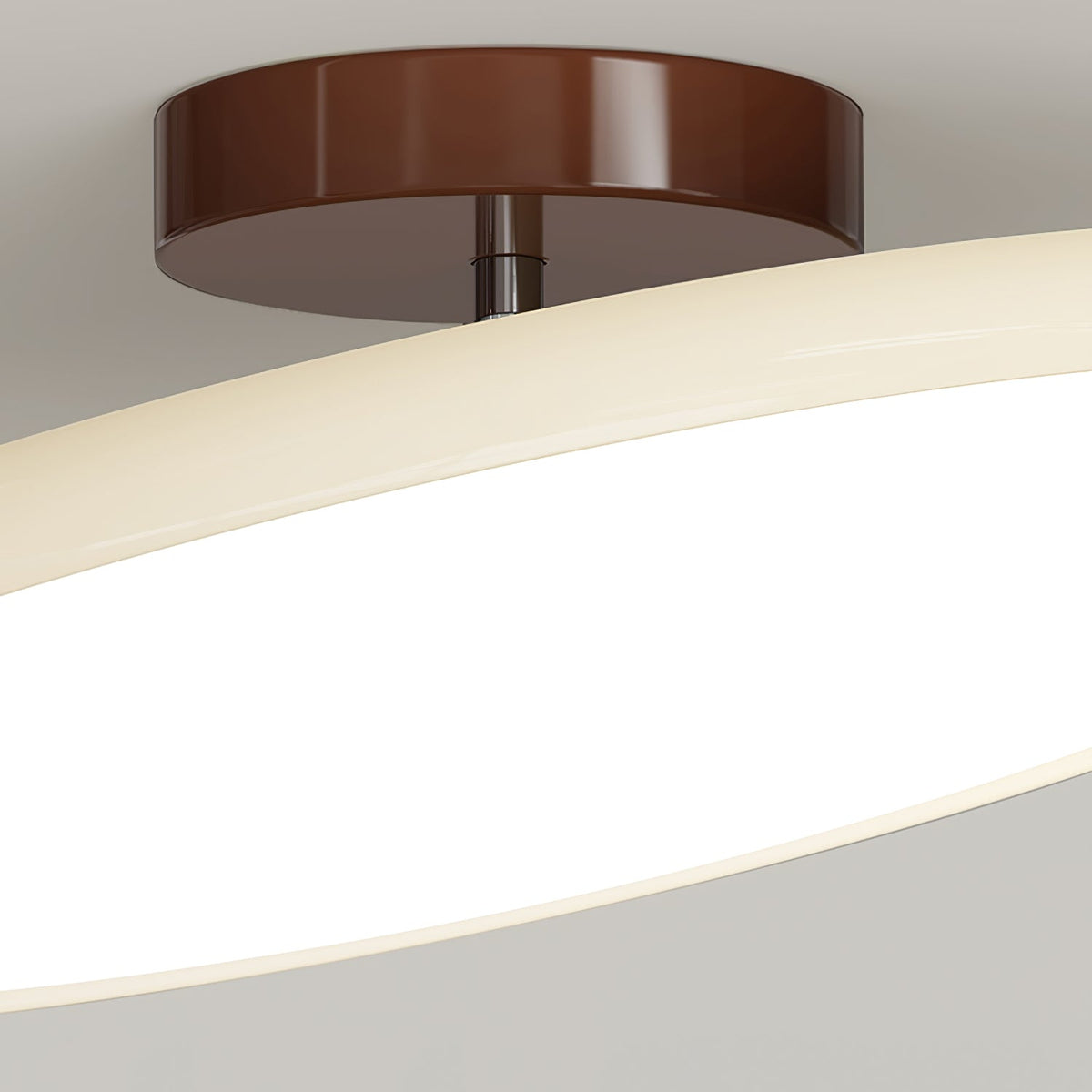 Bauhaus Swivel Arm Ceiling Light, Dimmable LED Disc Lamp
